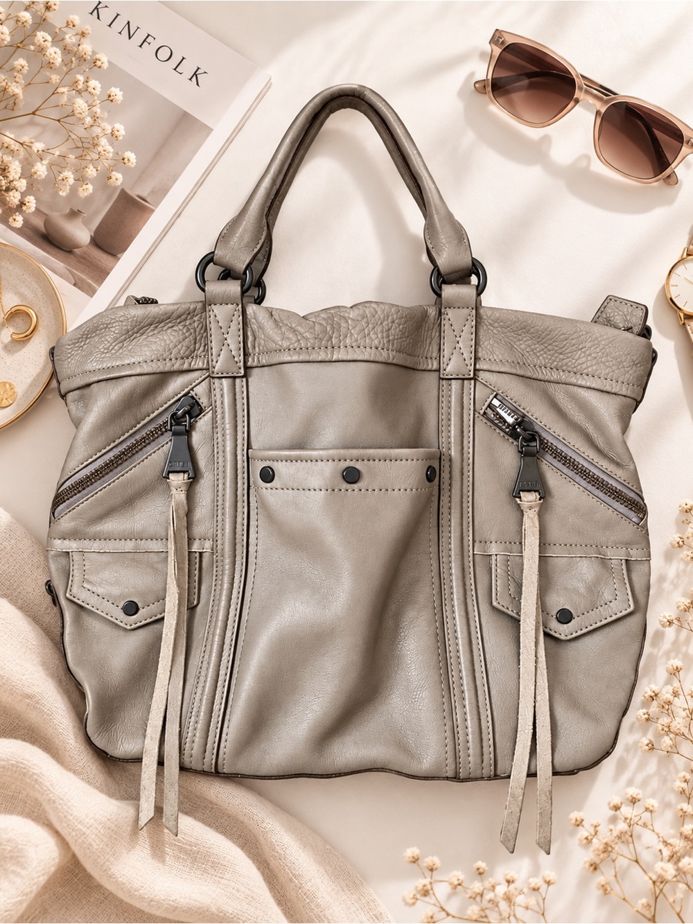 Aimee Kestenberg Let’s Ride Leather Tote